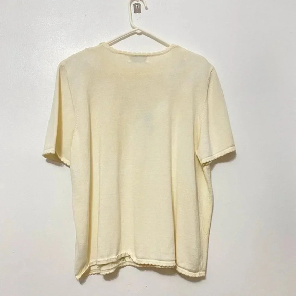 Vintage - Alfred Dunner Embroidered Short Sleeve Sweater - Picture 8 of 9